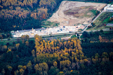 Garden Gravel Company, Badische Terrazzo Handelsgesellschaft mbH Huttenheimer Landstraße 2-6 in the district Neudorf in Graben-Neudorf in the state Baden-Wuerttemberg, Germany out of the air