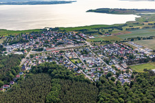 Village on the Achterwasser in Ückeritz in the state Mecklenburg-Western Pomerania, Germany