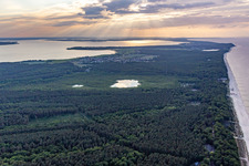 Lake Wocknin in Ückeritz in the state Mecklenburg-Western Pomerania, Germany
