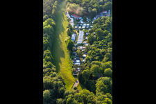Aerial view of Holiday camp "Am Ostseestrand" Meyer John-Petrik in Ückeritz in the state Mecklenburg-Western Pomerania, Germany
