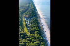 Aerial photograpy of Holiday camp "Am Ostseestrand" Meyer John-Petrik in Ückeritz in the state Mecklenburg-Western Pomerania, Germany