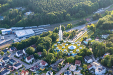 Observation tower at the Ostseetherme in the district Ahlbeck U in Heringsdorf in the state Mecklenburg-Western Pomerania, Germany
