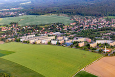 Prefabricated housing estate Zum Grundbachtal in the district Das Städtel in Olbersdorf in the state Saxony, Germany