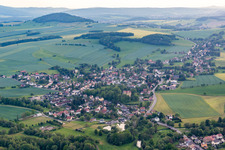 From the east in the district Hörnitz in Bertsdorf-Hörnitz in the state Saxony, Germany