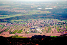 Place from the east in Hambrücken in the state Baden-Wuerttemberg, Germany