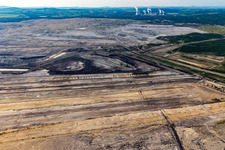Opencast brown coal mine "PGE Górnictwo i Energetyka Konwencjonalna Oddział Kopalnia Węgla Brunatnego Turów in Opolno-Zdrój in the state Lower Silesia, Poland