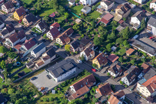 Aerial view of Apartment building on Waldstr in Kandel in the state Rhineland-Palatinate, Germany