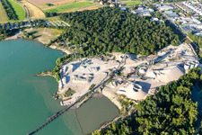 Rhenstetten-Forchheim gravel pit in the district Silberstreifen in Rheinstetten in the state Baden-Wuerttemberg, Germany