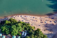 Nudist beach at Epplesee in the district Forchheim in Rheinstetten in the state Baden-Wuerttemberg, Germany