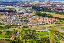 From the northeast in Sennfeld in the state Bavaria, Germany