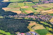 From the southeast in the district Schlimpfhof in Oberthulba in the state Bavaria, Germany