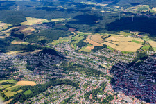 From the south in Bad Hersfeld in the state Hesse, Germany