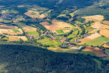 From the south in the district Heddersdorf in Kirchheim in the state Hesse, Germany