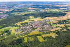 From the north in Weiler bei Bingen in the state Rhineland-Palatinate, Germany