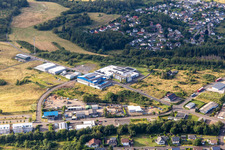 Industrial estate Max-Planck-Straße x Albert-Einstein-Straße in Idar-Oberstein in the state Rhineland-Palatinate, Germany