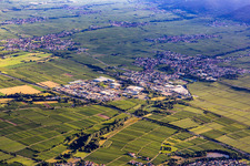 From the northeast in Edenkoben in the state Rhineland-Palatinate, Germany