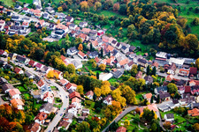 Aerial photograpy of District Waldwimmersbach in Lobbach in the state Baden-Wuerttemberg, Germany