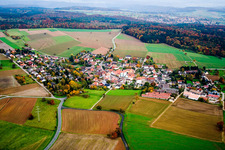From the west in the district Schwanheim in Schönbrunn in the state Baden-Wuerttemberg, Germany