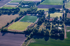 Football pitches of TB Jahn Zeiskam 1896 ev in Zeiskam in the state Rhineland-Palatinate, Germany