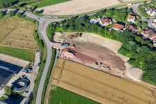 Development on the southern slope in Neupotz in the state Rhineland-Palatinate, Germany