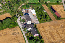 Green dot & in Rheinzabern in the state Rhineland-Palatinate, Germany