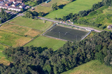 Sports field Minderslachen in the district Minderslachen in Kandel in the state Rhineland-Palatinate, Germany