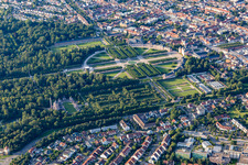 Castle Garden Schwetzingen in Schwetzingen in the state Baden-Wuerttemberg, Germany
