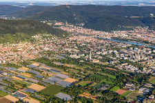 From the northwest in the district Neuenheim in Heidelberg in the state Baden-Wuerttemberg, Germany