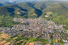 From the west in Dossenheim in the state Baden-Wuerttemberg, Germany