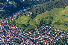Schauenburg Castle Ruins in Schriesheim in the state Baden-Wuerttemberg, Germany