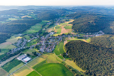 From the south in the district Affolterbach in Wald-Michelbach in the state Hesse, Germany