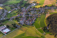 Bird's eye view of District Affolterbach in Wald-Michelbach in the state Hesse, Germany