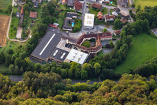 Aerial view of Jakob Maul GmbH in the district Zell in Bad König in the state Hesse, Germany