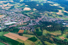 Aerial photograpy of Reichelsheim in the state Hesse, Germany