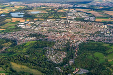 From the east in Bensheim in the state Hesse, Germany