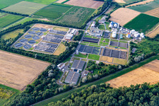 Sewage treatment plant urban drainage Mannheim in the district Sandhofen in Mannheim in the state Baden-Wuerttemberg, Germany