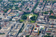 Water tower Mannheim at Friedrichsplatz from the northwest in the district Oststadt in Mannheim in the state Baden-Wuerttemberg, Germany