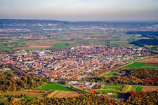 District from the west in Oftersheim in the state Baden-Wuerttemberg, Germany