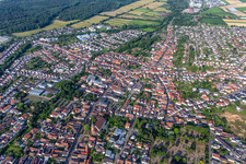 From the east in Herxheim bei Landau in the state Rhineland-Palatinate, Germany