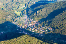 Aerial view of From the east in Lug in the state Rhineland-Palatinate, Germany