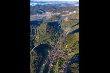 From the east in Wilgartswiesen in the state Rhineland-Palatinate, Germany