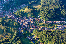 Schwanheim in the state Rhineland-Palatinate, Germany from the plane