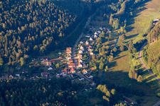 Oblique view of District Salzwoog in Lemberg in the state Rhineland-Palatinate, Germany