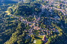 Lemberg in the state Rhineland-Palatinate, Germany viewn from the air
