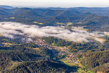 Place under clouds in Bruchweiler-Bärenbach in the state Rhineland-Palatinate, Germany