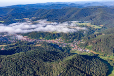 Place under clouds from the north in Bruchweiler-Bärenbach in the state Rhineland-Palatinate, Germany