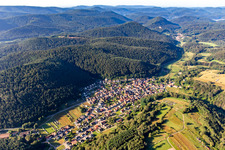 Vorderweidenthal in the state Rhineland-Palatinate, Germany from the plane