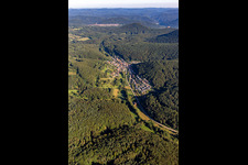 From the southeast in Waldrohrbach in the state Rhineland-Palatinate, Germany