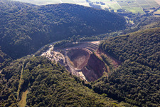 PfalzGranit quarry in the Kaiserbach Valley in Waldhambach in the state Rhineland-Palatinate, Germany