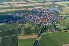 Town from the south in Impflingen in the state Rhineland-Palatinate, Germany